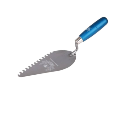 เกรียงก่ออิฐมีฟันสแตนเลสด้ามยาง 6 นิ้ว (โหล)