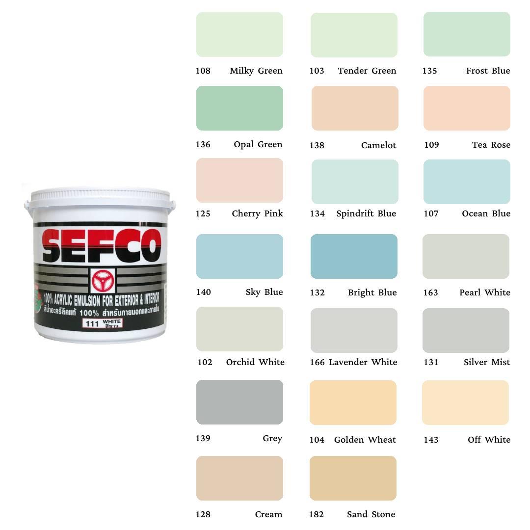 สีน้ำภายนอก เซฟโก้ Sefco ขนาดแกลลอน