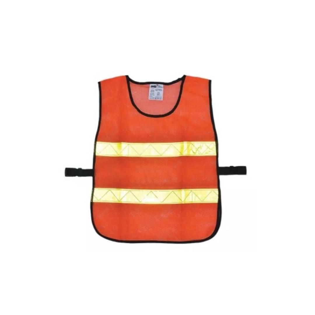 เสื้อจราจรตาข่าย ทรงยู สีส้มแถบเหลือง (ตัว)